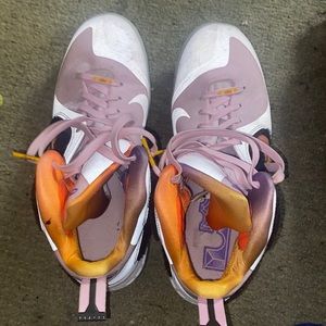 Pink Nike LeBron shoes